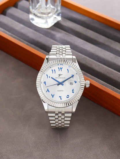 Men's Stainless Steel Watch - Luxury Quartz