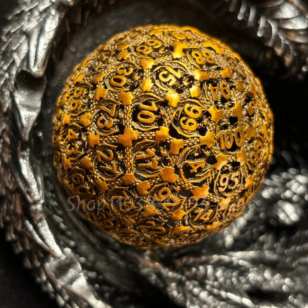 Metal D100 Dice Holder & Tray – Cthulhu DnD Design