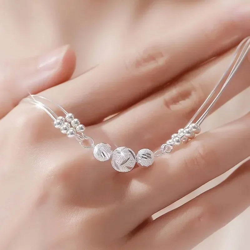 925 Sterling Silver Lucky Beads Bracelet