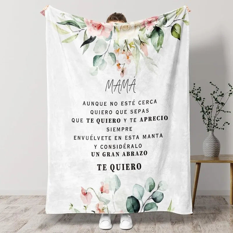 Printed Flannel Throw Blanket – 100% Polyester, Anti-Pill, Multi-Color