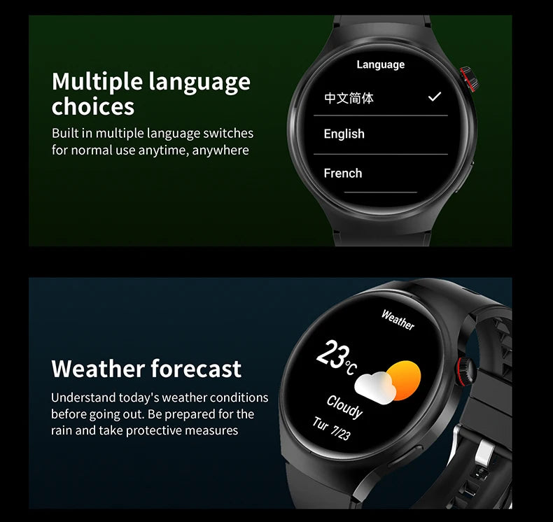 Smart Watch 6 Pro - 1.46" AMOLED NFC Heart Rate IP68 Bluetooth Call