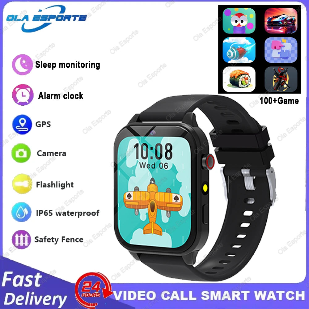 Kids Smart Watch - 1.83" Display 18 Games Sleep Monitor Camera